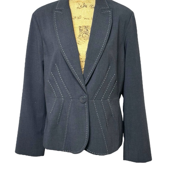 272 - CLEO JACKET DARK GREY 33% RAYON - Picture 1 of 15